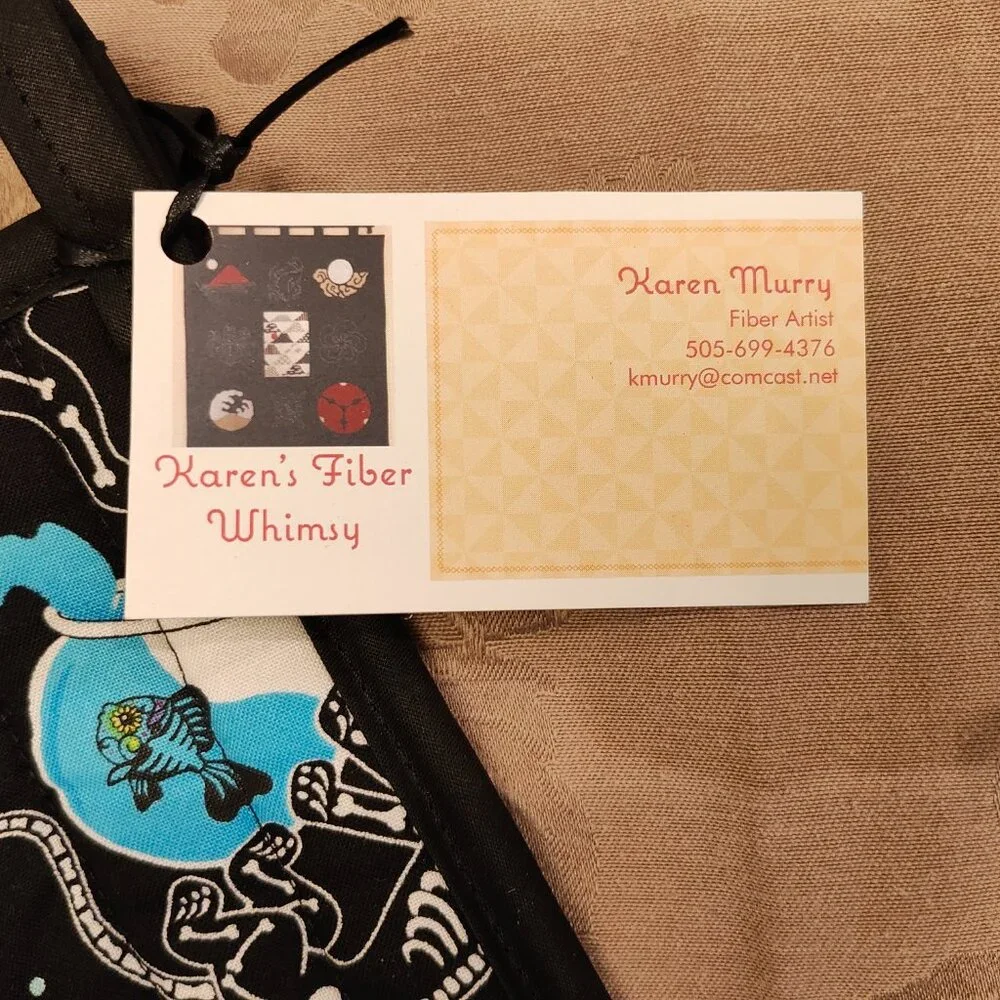 Karen's Fiber Whimsy Day of the Dead Hot Pads, New With Tags!